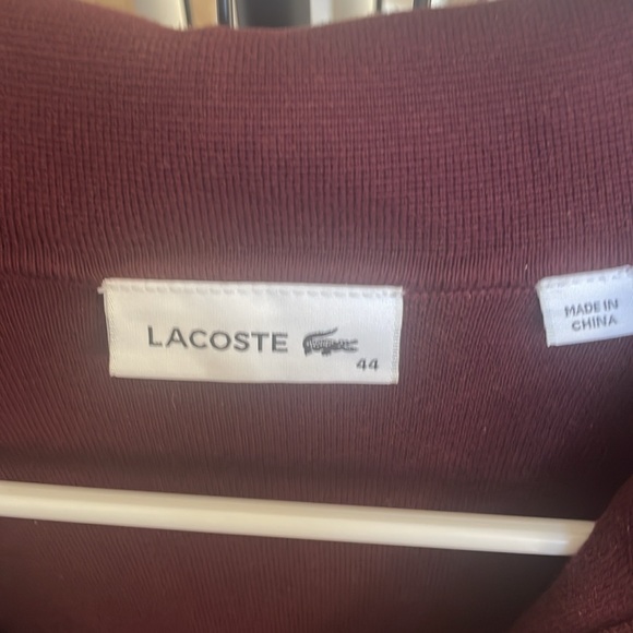 LACOSTE WOMEN'S SLIM FIT STRETCH MINI PIQUÉ POLO DRESS - Picture 3 of 3